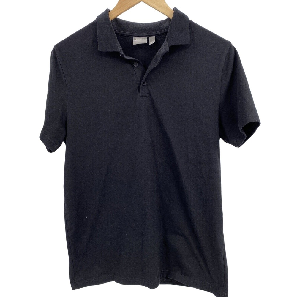 Asos Polo‎ Shirt Mens Large Short Sleeve Pullover Golf RUNS MEDIUM
